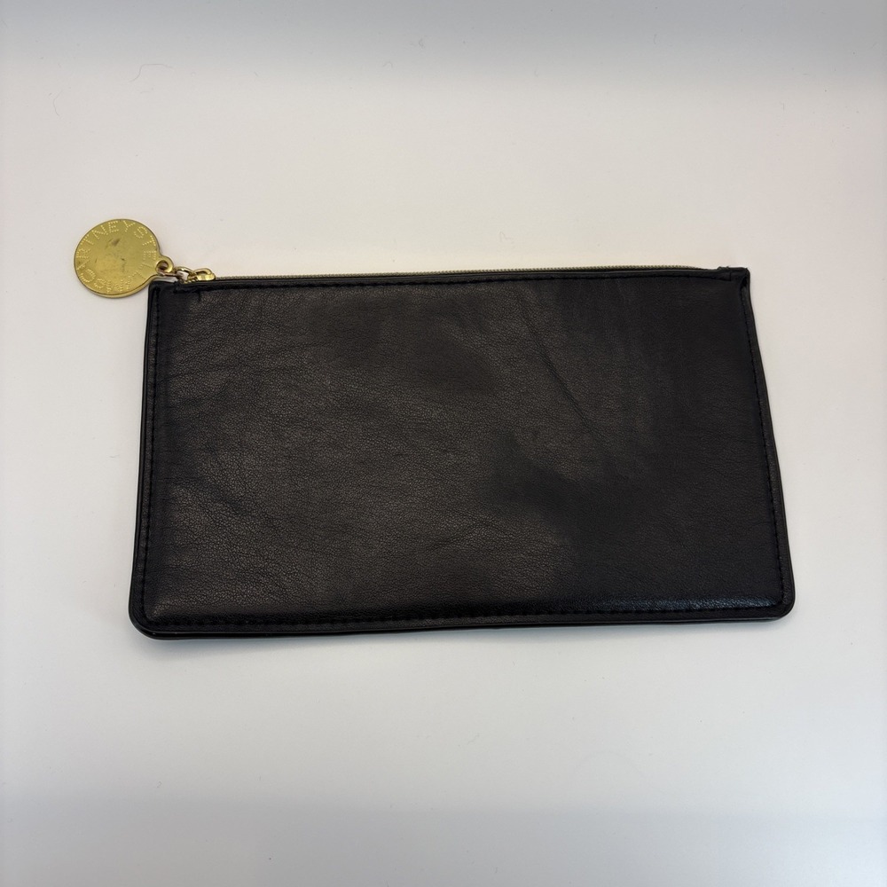 Stella Mccartney Black Gold Eyeglasses Sunglasses Travel Cosmetic Pouch Clutch - Picture 3 of 8